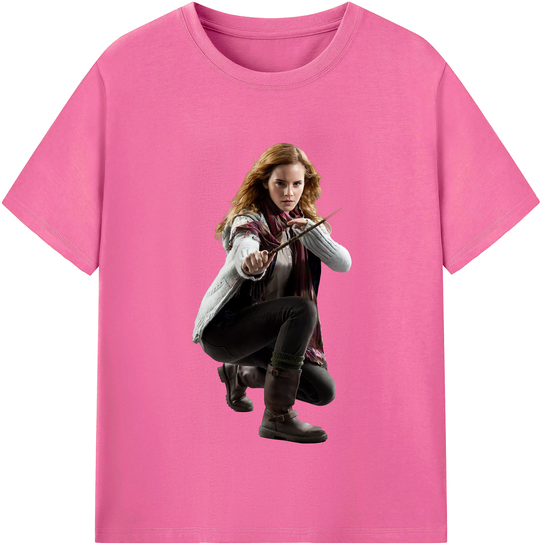 （画像用） Harry Potter ハリー・ポッターシリーズ レディースカジュアルプリントTシャツ（綿100％）